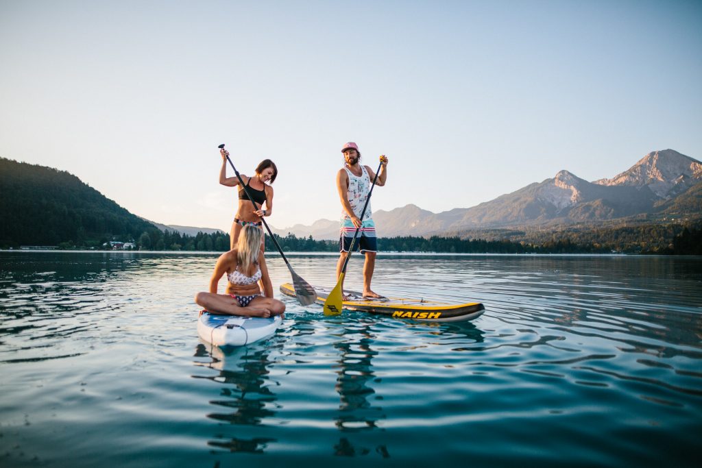 Stand-up-paddling am Ossiacher See
